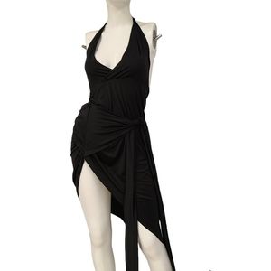 Zeagoo Black Side Tie Dress size Small